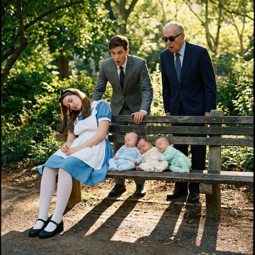 Azt hitte, hogy az alkalmazottja épségben hazaérkezett… amíg meg nem találta egy padon az esőben, három apró arcát védve.