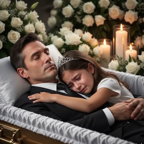 Egy 8 éves kislány órákig állt apja koporsója mellett… mígnem valami megmagyarázhatatlan történt.