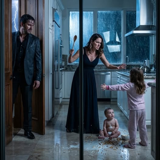 „Apa, ne menj…”: Egy nappal korábban tértem vissza az utazásomról, és az új feleségemet a gyerekeimmel valami megbocsáthatatlan dolgot találtam a konyhában.