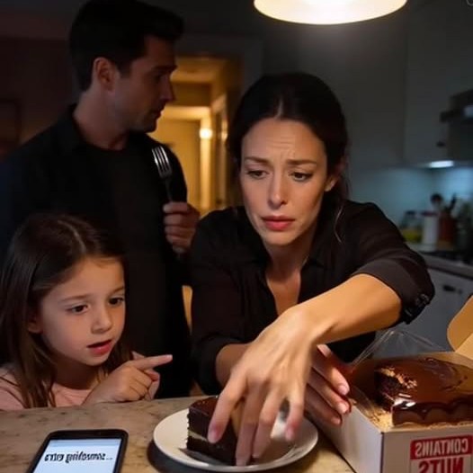 Anya, ne hagyd, hogy apa ezt egye – suttogta a hétéves lányom. Titokban kicseréltem a süteményszeletet. Beleharapott, megdermedt és köhögött. – Miért van ennek olyan íze, mint…? – Aztán a lányom felsikoltott, és a kamrára mutatott.