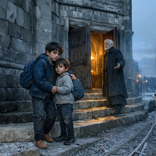 Hajnalban tették ki őket egy templom előtt… és senki sem számított arra, ami ezután történt.