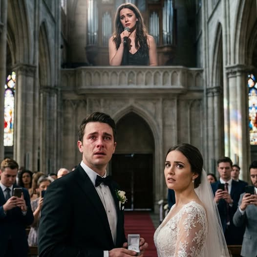 Felbéreltek énekelni egy luxusesküvőre – Aztán a vőlegény felnézett, elsápadt, és rájött, hogy én vagyok az a nő, akit elátkozott.