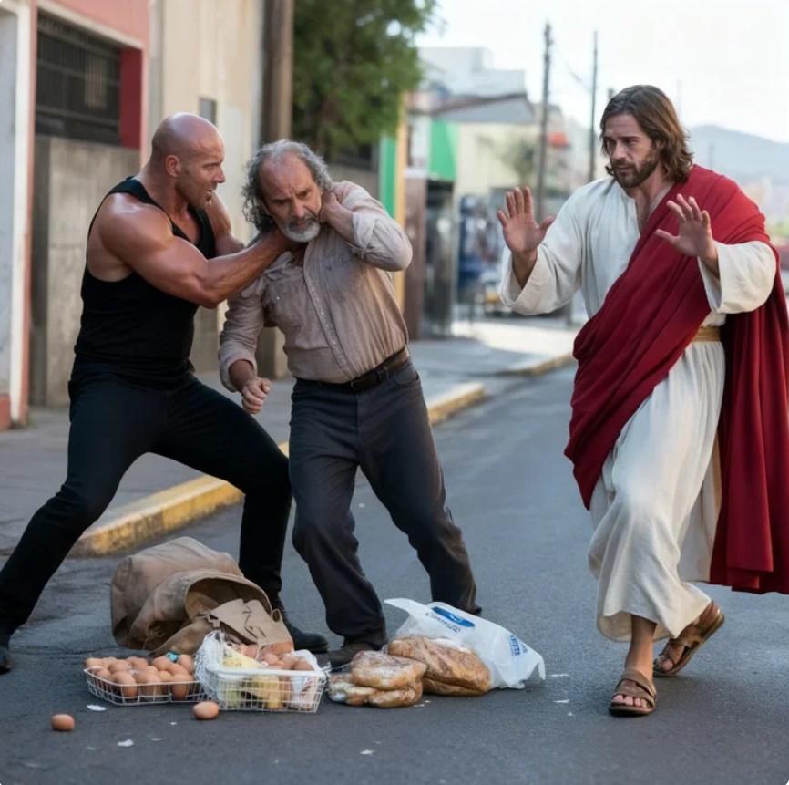 „TISZTELETRE FOGOK TANÍTANI!” – ORDOLT EGY GENGEL AZ ÖREGEMBERRE A FÖLDÖN… JÉZUS FIGYELTE