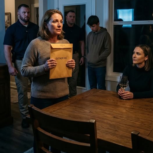 Még fel sem nézett a borospoharából. “Nem hívtalak meg. Biztonság – vigyétek ki őket innen. Már.” A fiam mozdulatlanul állt, összeszorított állkapcsal, miközben két őr lépett be az étkezőbe – az én étkezőmbe – abban a házban, amit én építettem, az asztalhoz, amit én fizettem. Égést éreztem a torkomban, hitetlenkedve. Aztán odahajolt, és suttogott valamit, amitől megfagyott a vérem. Nem mentem el. Mosolyogtam… és felvettem a kapcsolatot az írással.