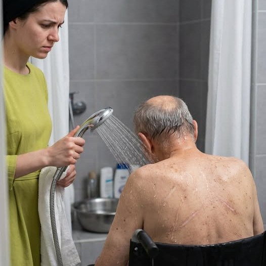 Amíg a férjem üzleti úton volt, én pedig egyedül ápoltam a lebénult apját, azt hittem, hogy a fürdetése csak egy újabb nehéz éjszaka lesz – egészen addig, amíg meg nem láttam a testén lévő régi sebeket, és rá nem jöttem, hogy azok megegyeznek azokkal, amelyeket egész életemben rejtegettem.