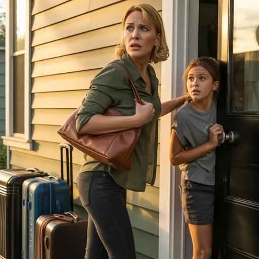 A férjem épp üzleti útra indult, amikor a hatéves lányom azt suttogta: „Anya…😭🙏😭 mennünk kell. Most.” Megkérdeztem: „Mi? Miért?” Remegve mondta: „Nincs idő. Most azonnal ki kell jutnunk a házból.” Felkaptam a táskáinkat, és az ajtó felé nyúltam… és ekkor történt.