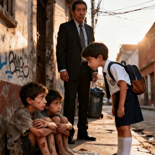 Egy ötéves kisfiú két hajléktalan gyereket látott, és ezt mondta:  „Apa… pontosan úgy néznek ki, mint én” – Ami ezután történt, feltárt egy évek óta eltemetett titkot és egy családot, amelyet soha nem lett volna szabad szétválasztani