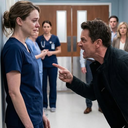 A műtőn kívül Luke felrobbant, amikor Dr. Olivia Brooks végre megjelent: beesett szemek, remegő kezek. – Egy órát késik? – üvöltötte.