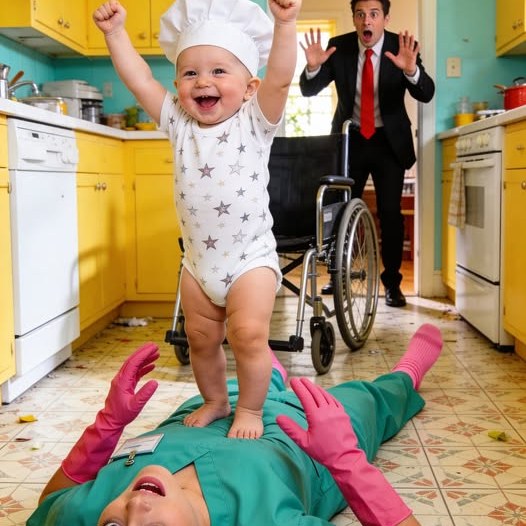 „Háromnapos üzleti utat színlelt, hogy elkapja a szobalányát… Aztán bement a konyhába, és látta, hogy „bénult” egyéves gyermeke két lépést tesz.”