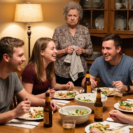 A vejem rákiáltott: „Megint az a haszontalan vénasszony?”… Elmentem, és a másnapi válaszom megdermesztette… Vacsoráztam a családommal. 💔💔