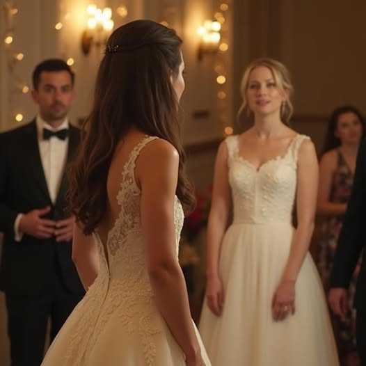 A húgom fehér ruhában rontott be az esküvőmre, és azt kiabálta: „Ikreket várok!” Amikor megpróbáltam megszólalni, anyám a vendégek előtt pofon vágott. „Ne merészeld ezt elrontani neki!” – köpte.