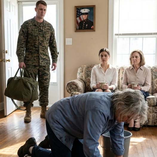 Öt év külföldi szolgálat után a fiam váratlanul hazaért – és térden állva talált engem, amint a ház keményfa padlóját súroltam, amit egykor én fizettem, miközben a felesége és az édesanyja a kanapén heverésztek, és királyi méltósággal kortyolgatták a kávéjukat.