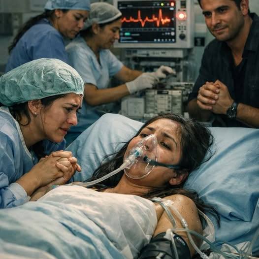 Leállt a szívmonitora, a férje elmosolyodott – aztán az orvos azt suttogta: „Ikrek”, és a tökéletes menekülési terve darabokra hullott