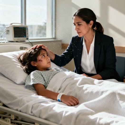 A nyolcéves lányom épp most jött ki a műtétből. Alig két percre voltam távol kávéért… és amikor visszaértem, remegő, néma könnyekkel áztatta a párnáját.