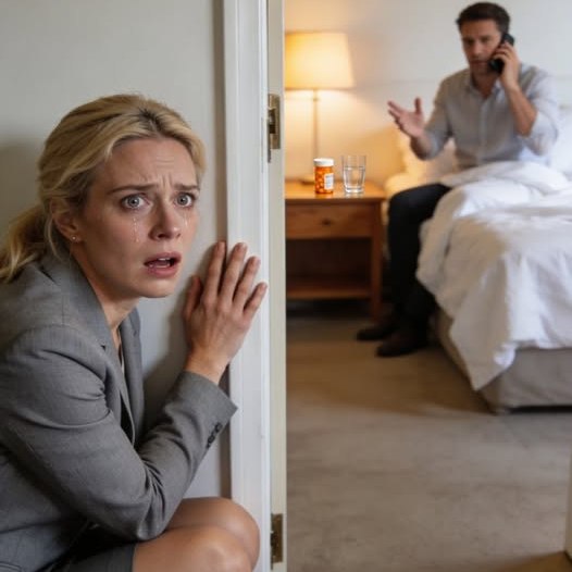 Ebédszünetben hazaosontam, hogy megnézzem a beteg férjemet. Megpróbáltam csendben maradni, de a hangja elsodródt a folyosón. Mély. Intenzív. Semmi sem hasonlított ahhoz a törékeny hangnemhez, amit velem használt.