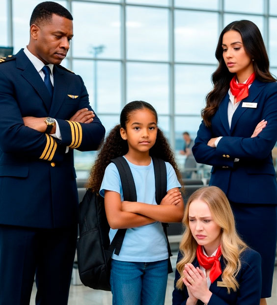 “VIGYE HÁT, HOGY SENKI NEM LÁTJA” 😱 Egy stewardess egy lányt akart a gép legrosszabb pozíciójába küldeni anélkül, hogy tudta volna, hogy ő a kapitány lánya.