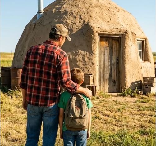 Kirúgtak minket a házból… és egy 5 dolláros agyagkunyhó mentett meg a téltől.
