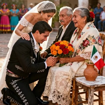 A piac mellett minden nap egy idős férfi és felesége úszta meg mindössze kétszáz pesóval és egyetlen étkezéssel… mígnem egy nap váratlan meghívást kaptak: a szégyenből elhagyó fiú fényűző esküvőjére.