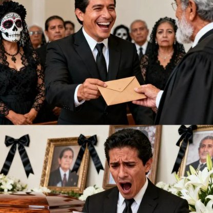 A fiú a koporsók előtt nevetve érkezett meg saját szülei temetésére… anélkül, hogy elképzelte volna, hogy egy ügyvéd hozott boríték mindazt, amiről azt hitte, hogy elpusztítja.