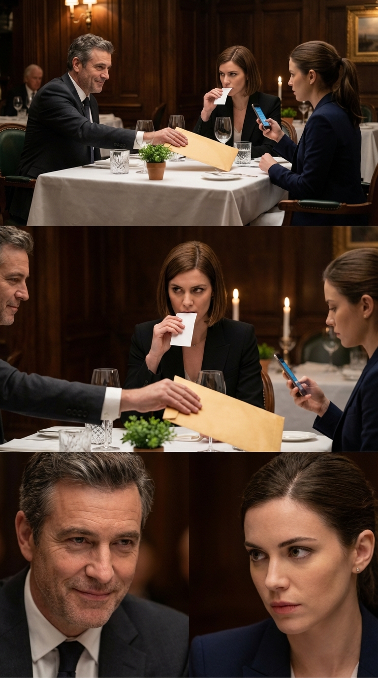 Nem remegett a kezem, miközben olvastam a levelüket az ötcsillagos étteremben. A nővérem telefonja rögzítette a várható összeomlásomat. A szüleim elégedett szemmel figyeltek. Aztán én is a saját borítékomért nyúltam. Az összeomlásomat akarták.