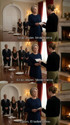 Karácsonyi vacsoránál a menyem adott nekem egy névkártyát. Ez állt rajta: „Házvezetőnő”. A szülei nevettek. A fiam ott ült, és nézte, ahogy elviszik a helyem, majd hidegen azt mondta: „Az étel a családé.” Csak négy szót mondtam, aztán csendben elmentem. Három nappal később… – Hírek