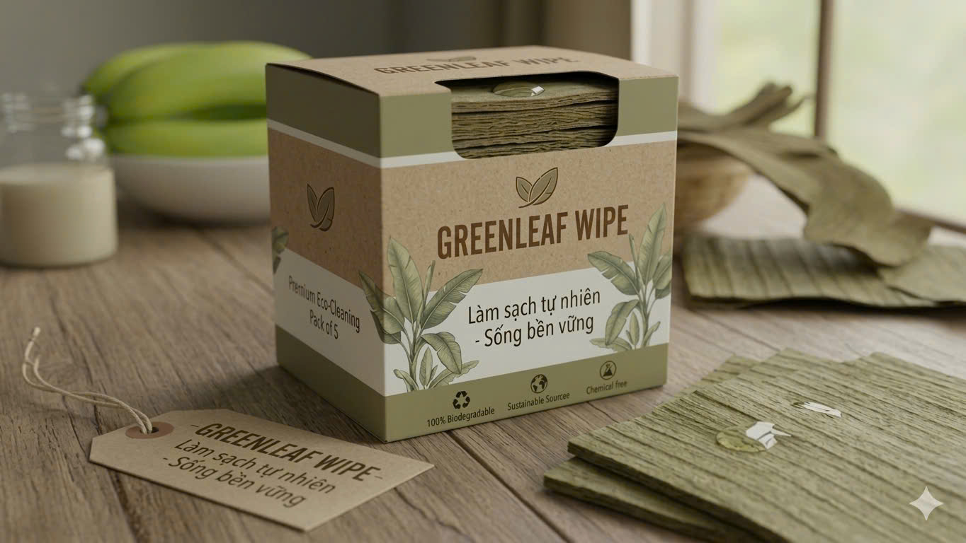 GreenStem Wipe – Khăn lau xanh cho cuộc sống sạch