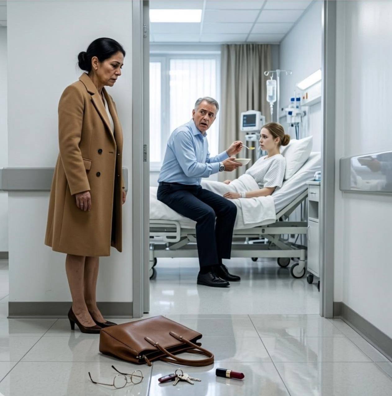 Ich ging ins Krankenhaus, um die Geliebte meines Mannes zu besuchen.