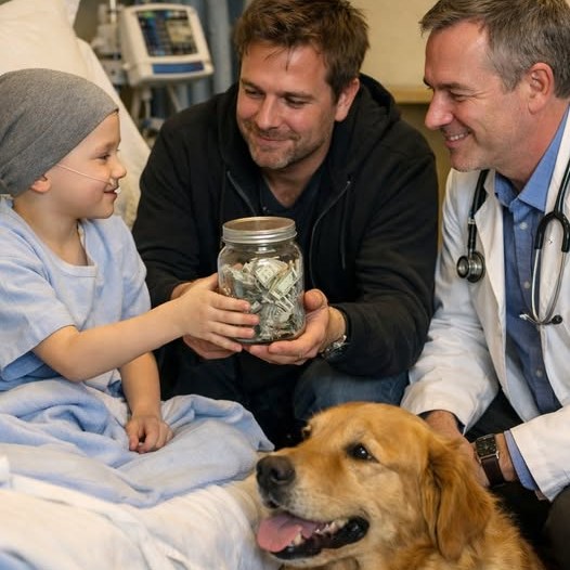 Egy hétéves kisfiú, akinek az orvosok már csak néhány hetet adtak, egy üvegbe gyűjtött aprót nyújtott át egy idegennek, és csak egyetlen dolgot kért — vigye el a kutyáját: de az idegen olyasmit tett, amire senki sem számított 😱