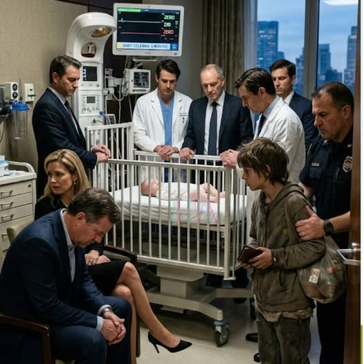 A MILLIÁRDOS BABÁJÁT HALOTTNAK NYILATKOZTÁK… AZUTÁN EGY HAJLÉKTALAN 10 ÉVES GYEREK BESÉTÁLT A KÓRHÁZBA A PÉNZTÁRCÁJÁVAL A KEZÉBEN, ÉS MONDOTT EGY MONDATOT, AMI NYOLC TOP ORVOST KÉSZÍTETT LE