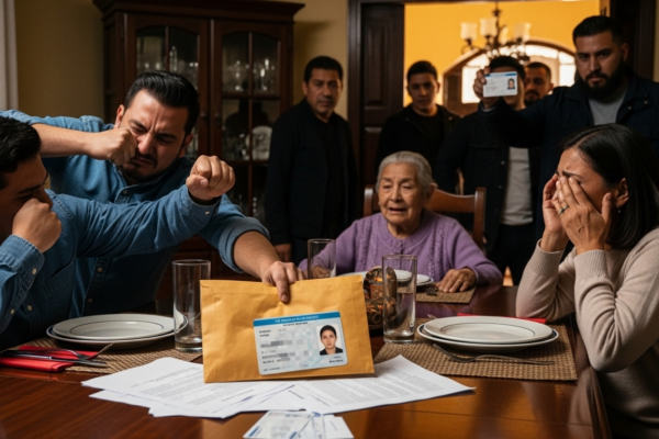 MIO COGNATO MI HA DATO UN PUGNO IN FACCIA, MI HA SBATTUTO CONTRO IL TAVOLO E MI HA FATTO CADERE IN GINOCCHIO QUANDO GLI HO DETTO CHE SAPEVA GIÀ PERCHÉ VOLEVA CONSEGNARE SUA FIGLIA A QUELL’UOMO DI 50 ANNI. URLAVO DI DOLORE SUL PAVIMENTO… FINCHÉ GLI STESSI TEPPISTI CHE LO PROTEGGEVANO HANNO FATTO IRRUZIONE E GLI HANNO LASCIATO DAVANTI A TUTTI LA CARTA D’IDENTITÀ FALSA CON CUI AVEVA INVECCHIATO LA BAMBINA PER SPOSARLA.