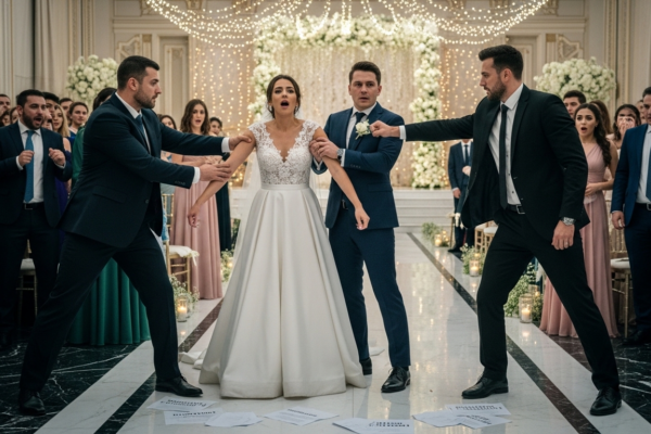 MIO MARITO MI HA TRASCINATO PER UN BRACCIO DAVANTI AI 500 OSPITI NEL BEL MEZZO DEL MATRIMONIO, GIURANDO CHE IL MIO ATTACCO D’ASMA ERA UN DRAMMA PER ROVINARE IL SUO MOMENTO. LA GUARDIA DEL CORPO DEL SUO CAPO MI HA INIETTATO L’EPINEFRINA, HA PICCHIATO MIO MARITO E GLI HA CONSEGNATO I DOCUMENTI DEL SUO LICENZIAMENTO A SOLI 5 MINUTI DAL MATRIMONIO.